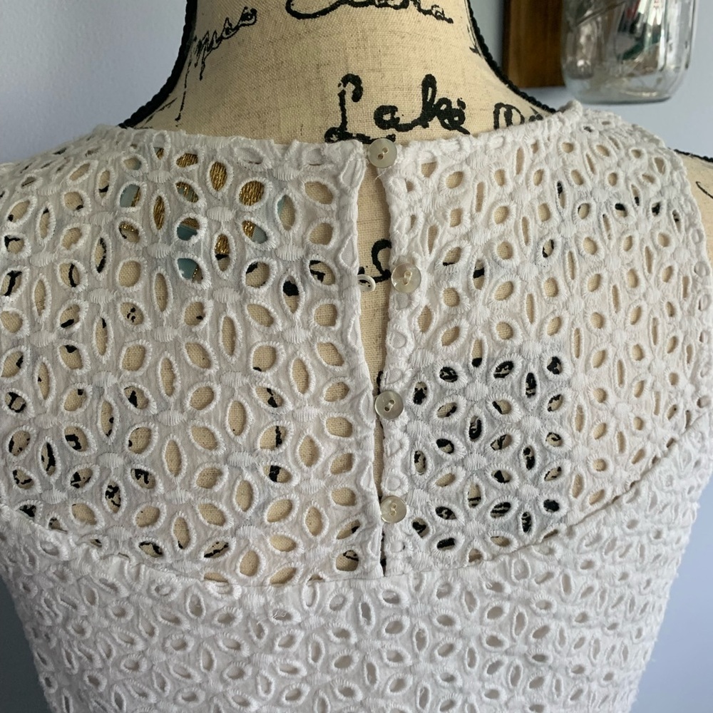 Skies Are Blue Lace‎ Top 100% cotton - Picture 4 of 10